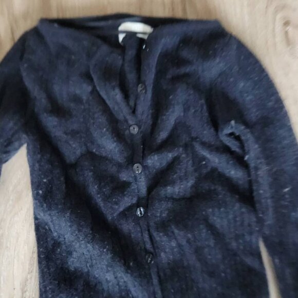 Abercrombie and Fitch dark charcoal merino wool blend sweater maxi dress XXS - Picture 2 of 3